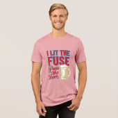 Grappig bier vuurwerk vintage shirt ontwerp_1 (Voorkant volledig)