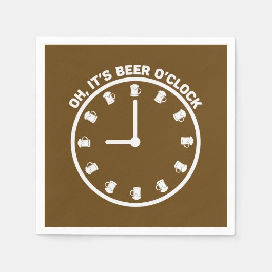 Grappig bier woord art bar mancave servet (Voorkant)