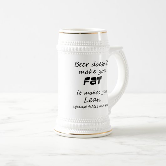 Grappig biercitaat grap nieuwigheid stein slogan m bierpul (Voorkant rechts)