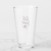 Grappig bierglas "Verschrikkelijke vrouw" Glas (Achterkant)