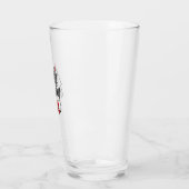 Grappig bierglas "Verschrikkelijke vrouw" Glas (Links)