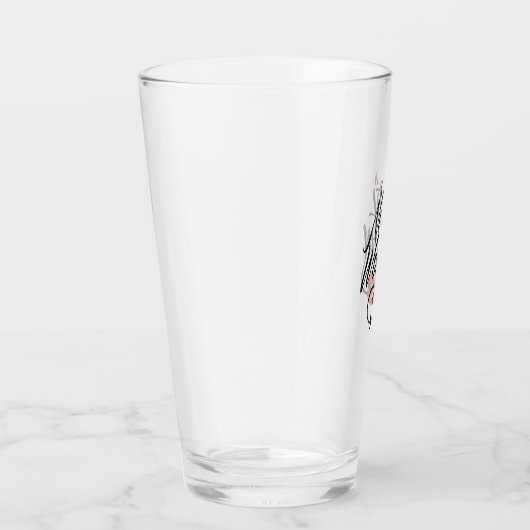 Grappig bierglas "Verschrikkelijke vrouw" Glas (Rechts)