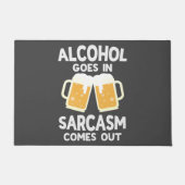 Grappig biersarcasme Drink Humor Deurmat (Voorkant)