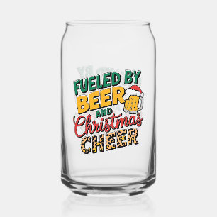 Grappig biertje kerstjuichen blikvorm glas