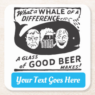 Grappig  biertje met elke tekst kartonnen onderzetters