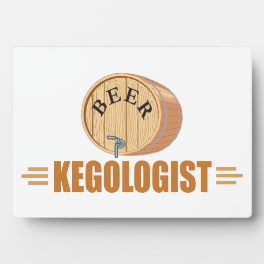Grappig Biervat Fotoplaat (voorkant)
