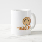 Grappig Biervat Grote Koffiekop (Voorkant rechts)