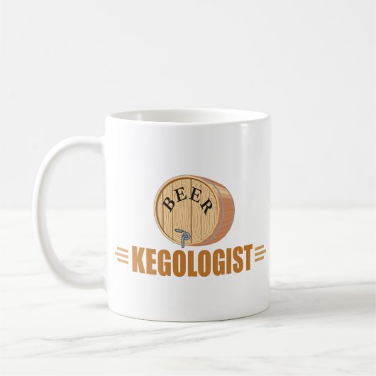 Grappig Biervat Koffiemok (Links)