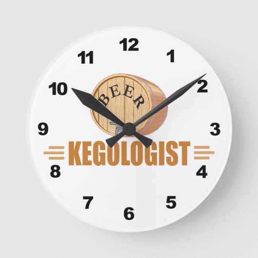 Grappig Biervat Ronde Klok (Voorkant)