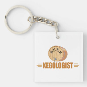 Grappig Biervat Sleutelhanger
