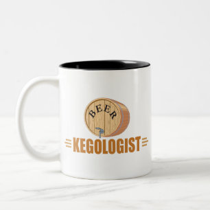 Grappig Biervat Tweekleurige Koffiemok