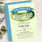 Grappig Big Dill Pickle Boy Baby shower Kaart