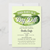 Grappig Big Dill Pickle Genderneutraal Baby shower Kaart (Voorkant)