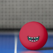 Grappig Big Mouth Monster. Pingpongbal (Net)