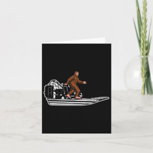 Grappig Bigfoot Airboat Swamp Boat Air Boat Sasqua Kaart