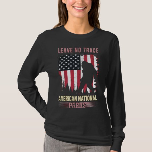 Grappig Bigfoot American National parken T-shirt (Voorkant)
