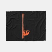 Grappig Bigfoot Boogschieten Bow Hunter Sasquatch  Fleece Deken (Voorkant (Horizontaal))