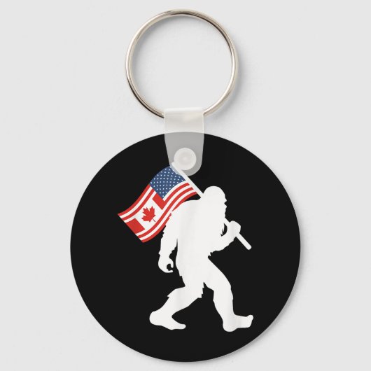 Grappig Bigfoot Canada De 51 State Trump Canada Ve Sleutelhanger (Voorkant)