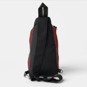 Grappig Bigfoot Fietsavontuur Retro Sling Bag (Achterkant)
