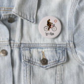 Grappig Bigfoot Fietsevenement Retro Ronde Button 5,7 Cm (In situ)