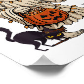 Grappig Bigfoot Ghost Halloween Kostuum Sasquatch Poster (Hoek)