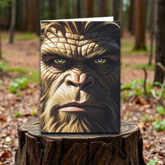 Grappig Bigfoot Happy Birthday Brother Kaart