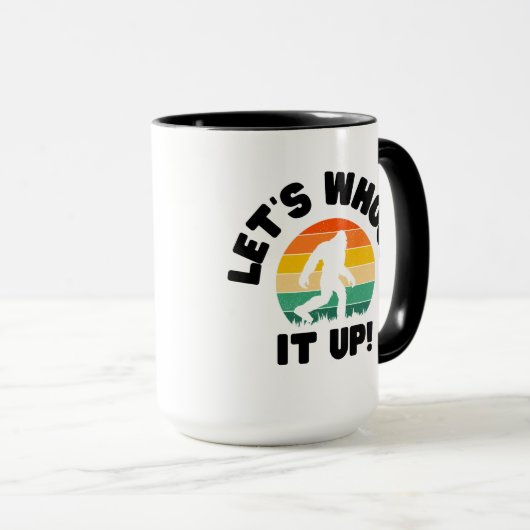 Grappig Bigfoot Laten we het opzwepen Koffie Mok (Voorkant rechts)