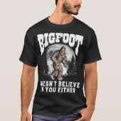 Grappig Bigfoot Maan Bos Design T-shirt (Voorkant)