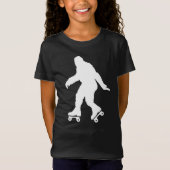 Grappig Bigfoot Rolschaatsen T-shirt (Voorkant)