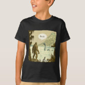 Grappig Bigfoot Sasquatch Loch Ness Monster Introv T-shirt (Voorkant)