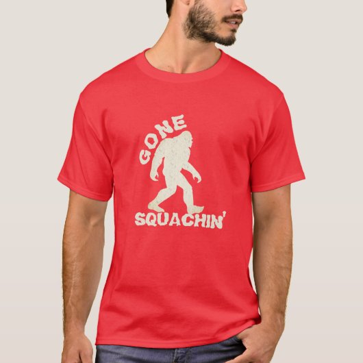 Grappig Bigfoot Shirt, Gone Squatchin T-shirt (Voorkant)