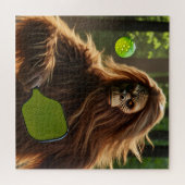 Grappig Bigfoot spelen Pickleball Legpuzzel (Horizontaal)