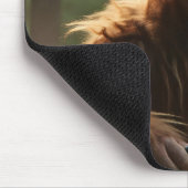 Grappig Bigfoot spelen Pickleball Muismat (Hoek)