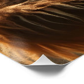 Grappig Bigfoot spelen Pickleball Perfect Poster (Hoek)