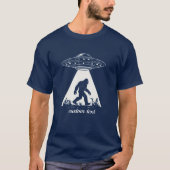 Grappig Bigfoot-T-shirt, aangepaste buitenaardse o T-shirt (Voorkant)