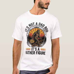 Grappig Bigfoot Vader Figuur Bier Vintage T-Shirt