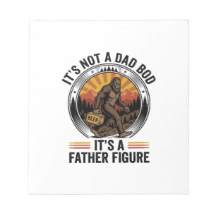 Grappig Bigfoot Vader Figuur Bier Vintage T-Shirt  Notitieblok
