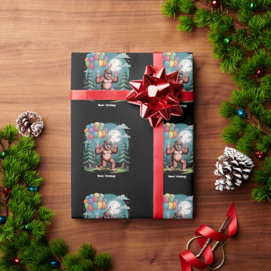 Grappig Bigfoot Verjaardagsfeest Bash Ballonnen Cadeaupapier (Feestdagen Geschenken)