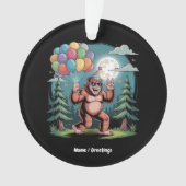 Grappig Bigfoot Verjaardagsfeest Bash Ballonnen Ornament (voorkant)
