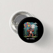 Grappig Bigfoot Verjaardagsfeest Bash Ballonnen Ronde Button 3,2 Cm (Voorkant /achterkant)