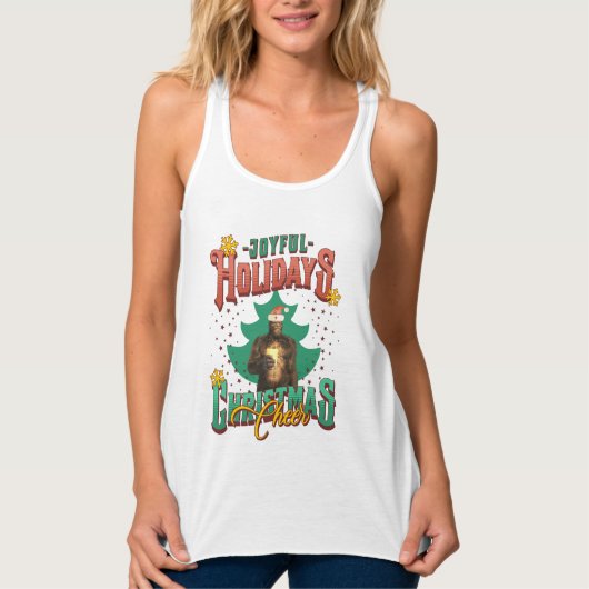 Grappig Bigfoot - Vrolijke Feestdagen Christmas Ch Tanktop (Voorkant)