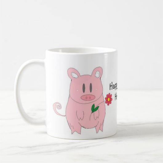Grappig Biggetje Koffiemok (Links)