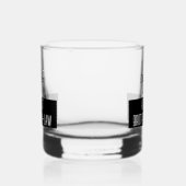 Grappig Bijna Broeder in de wet Monogram Whisky Glas (Links)