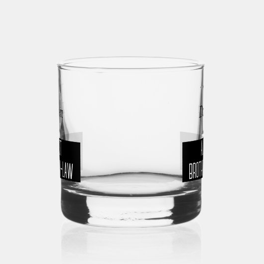 Grappig Bijna Broeder in de wet Monogram Whisky Glas (Links)