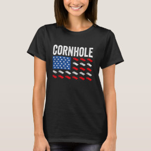 Grappig bijpassend korengat Amerikaanse Vlag VS 4 T-shirt