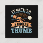 Grappig Biljart Informatiekaartje (Voorkant)