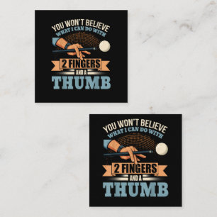 Grappig Biljart Informatiekaartje