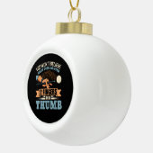Grappig Biljart Keramische Bal Ornament (Rechts)