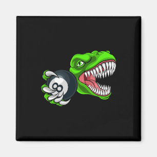 Grappig Biljart T-rex Kunst Biljart Pool Spelen P Magneet