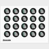 Grappig biljart zwembad ronde sticker (Vel)
